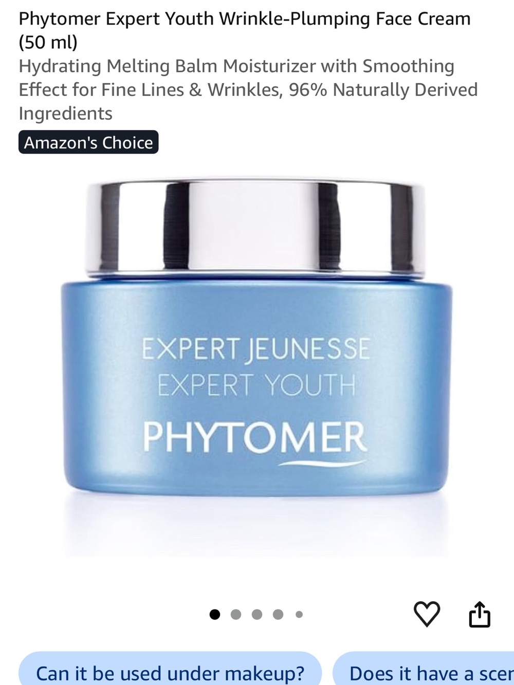 Expert Youth Wrinkle-Plumping Face Cream — Blue